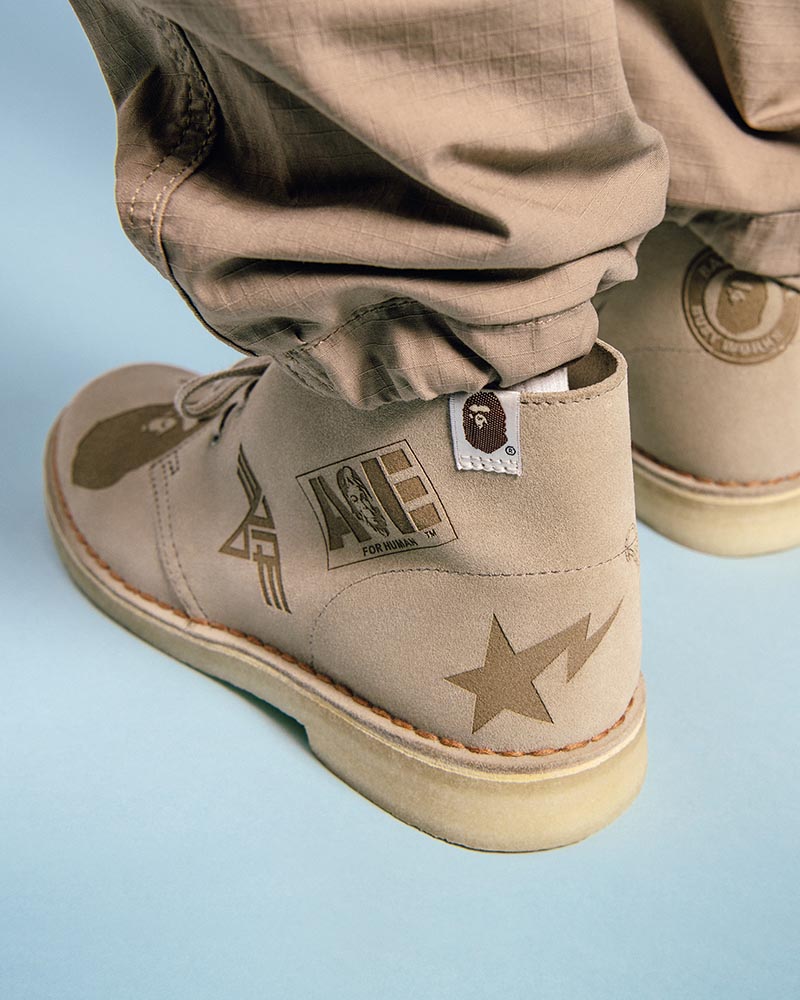 图】街头潮人最爱BAPE x CLARKS ORIGINALS 即将发售_sneaker资讯_潮牌