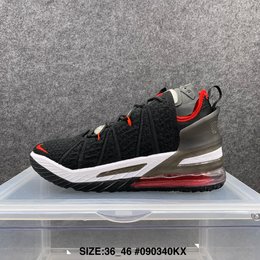图1_公司级 Nike LeBron 18 詹姆斯18代男子编织透气气垫减震篮球鞋 尺码 40 46