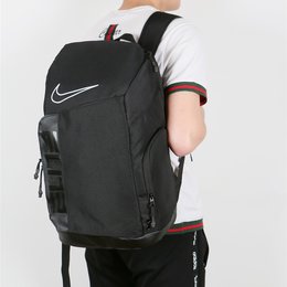 图2_Nike耐克刺绣侧翻盖双肩篮球背包男女学生书包休闲运动收纳包包颜色 黑色 白色尺寸 54 30 20 cm