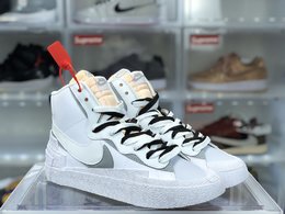 图2_库存足Sacai X NK Blazer Mid Dunk白灰配色 货号BV0072 700 原厂同工序铝楦硫化 非市面冷粘版本 七层 双色围条 零色差纯手工贴合 全市场唯一正确大底色卡 含胶率配比 原纸板 原厂铝制楦头打造