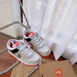图1_Nike Dunk SB Low PRO ISO 红外线 灰橙低帮休闲滑板鞋 尺码36 45